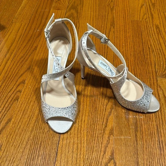 NEW - Jimmy Choo Emily Crystal Heels - Picture 2 of 11